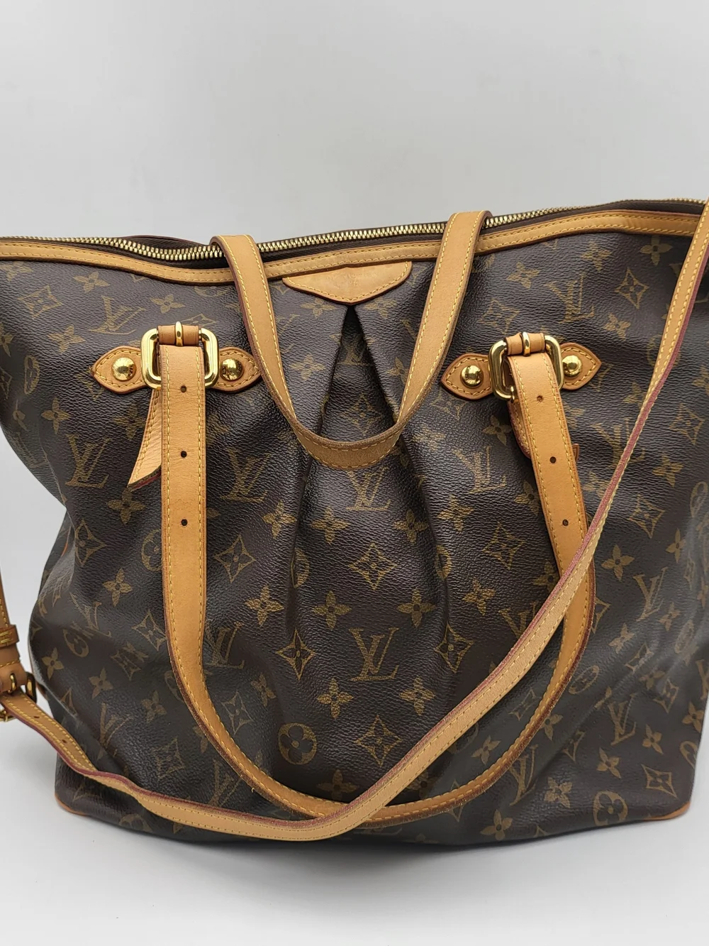 LOUIS VUITTON Monogram Canvas Palermo GM Bag, Authentic !!!